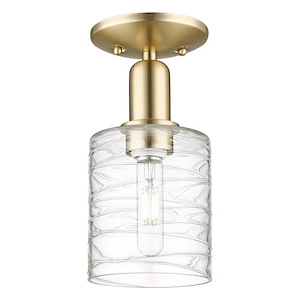Cobbleskill - 1 Light Semi-Flush Mount-10.5 Inch Tall and 5 Inch Wide - 1387855