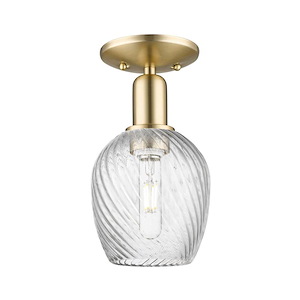 Salina - 1 Light Semi-Flush Mount-10.88 Inch Tall and 5.75 Inch Wide - 1387879