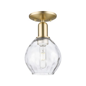 Waverly - 1 Light Semi-Flush Mount-10 Inch Tall and 6 Inch Wide - 1387848