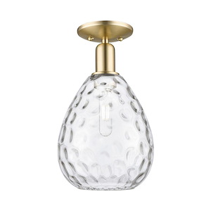 Waverly - 1 Light Semi-Flush Mount-13.5 Inch Tall and 8 Inch Wide - 1387869