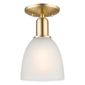 Castile - 1 Light Semi-Flush Mount-10.5 Inch Tall and 6 Inch Wide - 1387858
