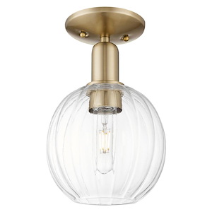 Preston - 1 Light Semi-Flush Mount-7 Inch Wide and 11.5 Inch Tall - 1372685