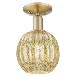 Preston - 1 Light Semi-Flush Mount-7 Inch Wide and 11.5 Inch Tall - 1372685