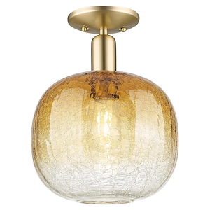 Brookhaven Sphere - 1 Light Semi-Flush Mount-13.5 Inch Tall and 10.5 Inch Wide - 1427019