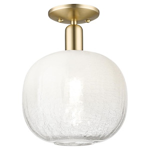 Brookhaven Sphere - 1 Light Semi-Flush Mount-13.5 Inch Tall and 10.5 Inch Wide - 1427016