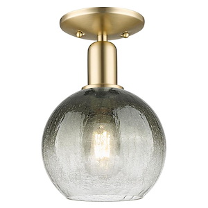 Brookhaven Globe - 1 Light Semi-Flush Mount-7.88 Inch Wide and 12.5 Inch Tall - 1372691