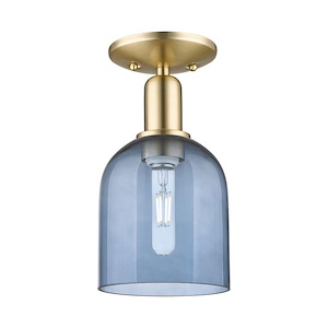 Bella - 1 Light Semi-Flush Mount-11 Inch Tall and 5.5 Inch Wide - 1387943