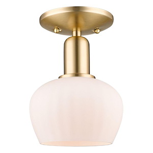 Fenton - 1 Light Semi-Flush Mount-8.75 Inch Tall and 6.5 Inch Wide - 1387833