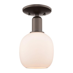Belfast - 1 Light Semi-Flush Mount-10.5 Inch Tall and 6 Inch Wide - 1387807