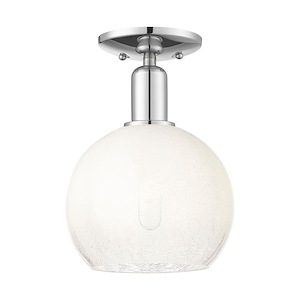 Brookhaven Globe - 1 Light Semi-Flush Mount-12.5 Inch Tall and 8 Inch Wide - 1427034