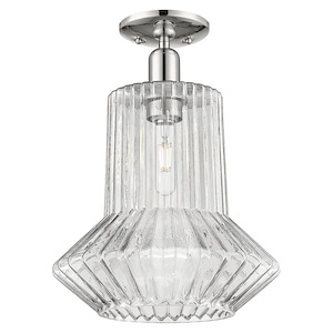 Springwater - 1 Light Semi-Flush Mount-16.5 Inch Tall and 12 Inch Wide - 1387876