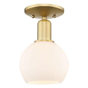Athens - 1 Light Semi-Flush Mount-9.38 Inch Tall and 5.88 Inch Wide - 1387872