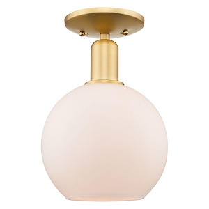 Athens - 1 Light Semi-Flush Mount-11.5 Inch Tall and 8 Inch Wide - 1387873