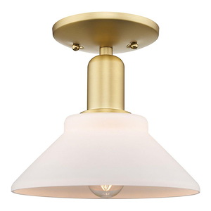 Orwell - 1 Light Semi-Flush Mount-8.5 Inch Tall and 8.38 Inch Wide - 1387847