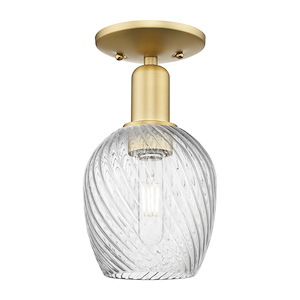Salina - 1 Light Semi-Flush Mount-10.88 Inch Tall and 5.75 Inch Wide - 1387879