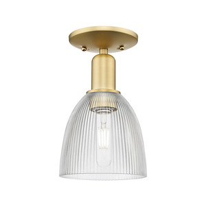 Castile - 1 Light Semi-Flush Mount-10.5 Inch Tall and 6 Inch Wide - 1387858