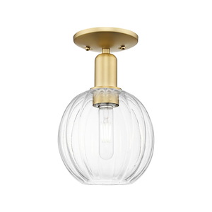 Preston - 1 Light Semi-Flush Mount-11.5 Inch Tall and 7 Inch Wide - 1373957