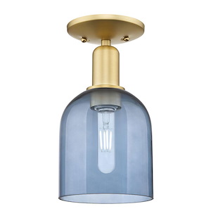 Bella - 1 Light Semi-Flush Mount-11 Inch Tall and 5.5 Inch Wide - 1387943