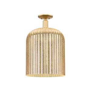 Bridal Veil - 1 Light Semi-Flush Mount-19 Inch Tall and 12 Inch Wide - 1373971