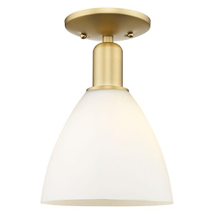 Bristol - 1 Light Semi-Flush Mount-11 Inch Tall and 7.5 Inch Wide - 1387898