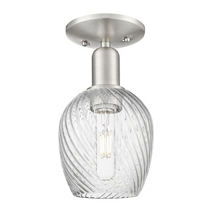 Salina - 1 Light Semi-Flush Mount-10.88 Inch Tall and 5.75 Inch Wide - 1428180