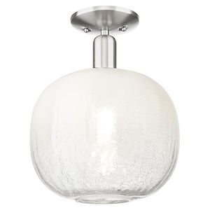 Brookhaven Sphere - 1 Light Semi-Flush Mount-13.5 Inch Tall and 10.5 Inch Wide - 1427090