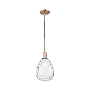 Waverly - 1 Light Cord Hung Mini Pendant-12.83 Inch Tall and 8 Inch Wide - 1387904