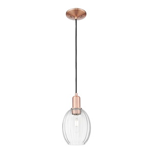 Preston - 1 Light Cord Hung Mini Pendant-11.5 Inch Tall and 6.25 Inch Wide - 1374099