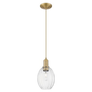 Preston - 1 Light Cord Hung Mini Pendant-6.25 Inch Wide and 11.5 Inch Tall - 1372707