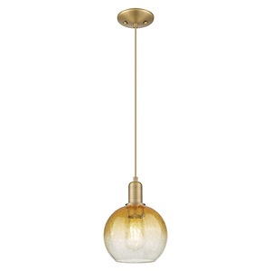 Brookhaven Globe - 1 Light Cord Hung Mini Pendant-11.83 Inch Tall and 8 Inch Wide - 1427053