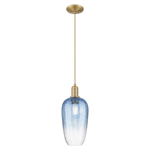 Brookhaven Flute - 1 Light Cord Hung Mini Pendant-15.83 Inch Tall and 7 Inch Wide - 1427054