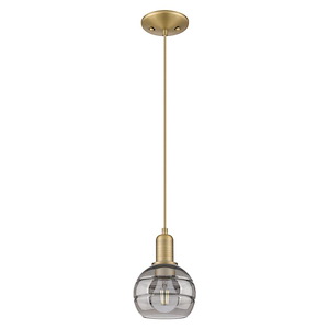 Rochester - 1 Light Cord Hung Mini Pendant-8.7 Inch Tall and 5.88 Inch Wide - 1387934