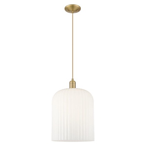 Bridal Veil - 1 Light Cord hung Mini Pendant-18.33 Inch Tall and 12 Inch Wide - 1427045