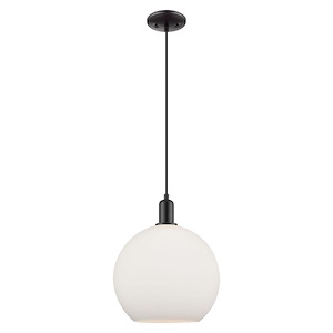 Athens - 1 Light Cord Hung Mini Pendant-14.45 Inch Tall and 11.75 Inch Wide - 1387882