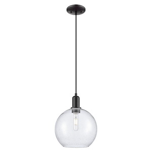 Athens - 1 Light Cord Hung Mini Pendant-12.83 Inch Tall and 10 Inch Wide - 1387886