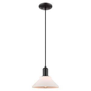 Orwell - 1 Light Cord Hung Mini Pendant-7.83 Inch Tall and 8.38 Inch Wide - 1387933