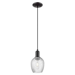 Salina - 1 Light Cord Hung Mini Pendant-10.2 Inch Tall and 5.75 Inch Wide - 1387895