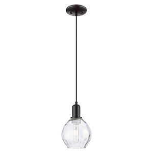 Waverly - 1 Light Cord Hung Mini Pendant-9.33 Inch Tall and 6 Inch Wide - 1387961