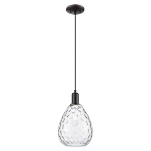 Waverly - 1 Light Cord Hung Mini Pendant-12.83 Inch Tall and 8 Inch Wide - 1387904