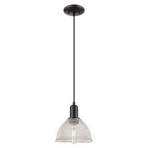 Arietta - 1 Light Cord Hung Mini Pendant-8.83 Inch Tall and 8 Inch Wide - 1387896