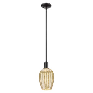 Preston - 1 Light Cord Hung Mini Pendant-6.25 Inch Wide and 12.5 Inch Tall - 1372705
