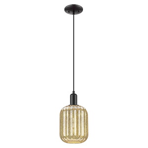Preston - 1 Light Cord Hung Mini Pendant-6.75 Inch Wide and 12.5 Inch Tall - 1372708