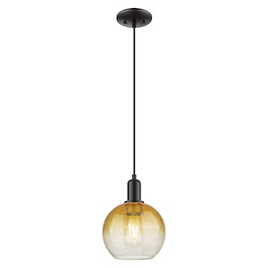 Brookhaven Globe - 1 Light Cord Hung Mini Pendant-11.83 Inch Tall and 8 Inch Wide - 1427115