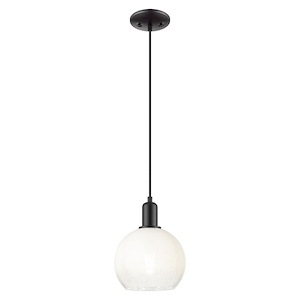 Brookhaven Globe - 1 Light Cord Hung Mini Pendant-11.83 Inch Tall and 8 Inch Wide - 1427116