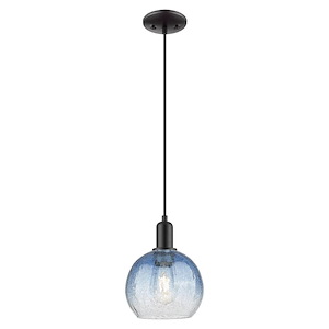 Brookhaven Globe - 1 Light Cord Hung Mini Pendant-11.83 Inch Tall and 8 Inch Wide - 1427058