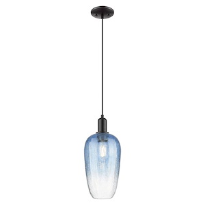 Brookhaven Flute - 1 Light Cord Hung Mini Pendant-15.83 Inch Tall and 7 Inch Wide - 1427430
