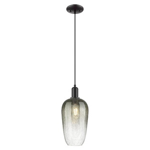 Brookhaven Flute - 1 Light Cord Hung Mini Pendant-15.83 Inch Tall and 7 Inch Wide - 1427431