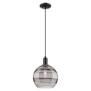 Rochester - 1 Light Cord Hung Mini Pendant-12.45 Inch Tall and 10 Inch Wide - 1387922