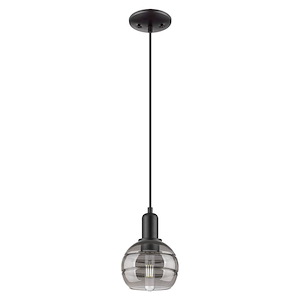 Rochester - 1 Light Cord Hung Mini Pendant-8.7 Inch Tall and 5.88 Inch Wide - 1387934