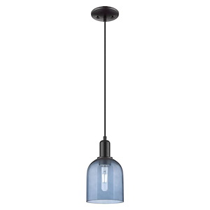 Bella - 1 Light Cord Hung Mini Pendant-10.33 Inch Tall and 5.5 Inch Wide - 1387906